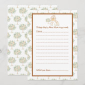 Invitation Baby shower de ferme mignonne (Devant / Derrière)