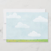 Invitation Baby shower de ferme verte (Dos)