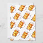Invitation Baby shower de fête de la bière (Dos)
