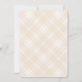 Invitation Baby Shower de fête des vacances d'ours en peluche (Dos)