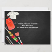 Invitation Baby shower de fête Q pour bébé aquarelle (Dos)