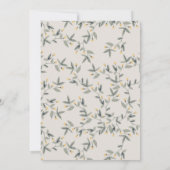 Invitation Baby shower de feuillage de Lion de boi (Dos)