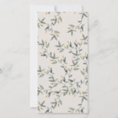 Invitation Baby shower de feuillage de Lion de boi (Dos)