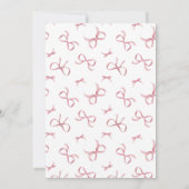 Invitation Baby shower de fille à la cou rose (Dos)