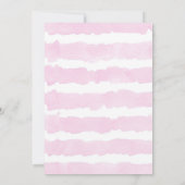 Invitation baby shower de fille adorable safari (Dos)