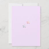 Invitation Baby shower de fille animale au raton laveur doux (Dos)