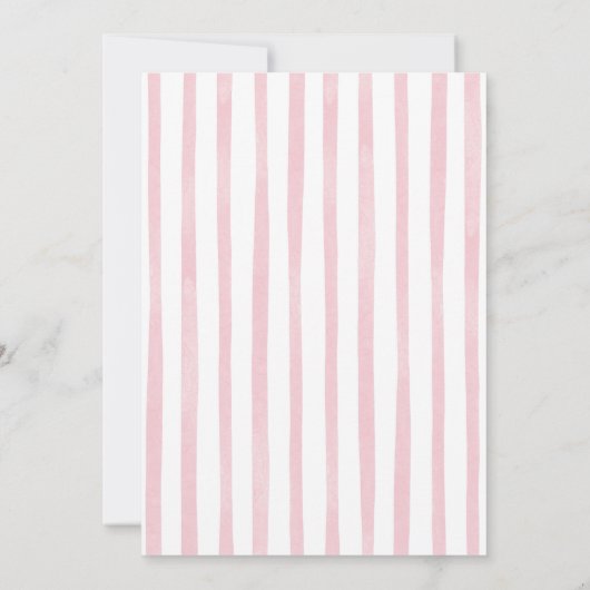 Invitation Baby shower de fille avec brasseries et diapères à (Dos)