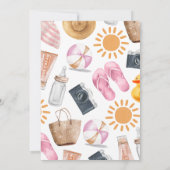 Invitation Baby shower de fille Bassh Splish Splash Baby (Dos)