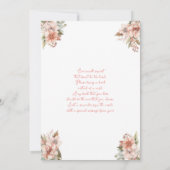 Invitation Baby shower de fille brasseuse pour béb (Dos)