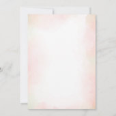 Invitation Baby shower de fille de ballons d'ours  (Dos)