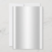 Invitation Baby shower de fille de bélier d'argent rose (Dos)