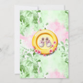 Invitation Baby shower de fille de golf sur disque mou (Dos)