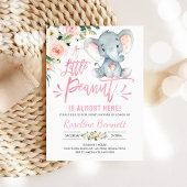 Invitation Baby shower de fille d'éléphant rose