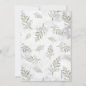 Invitation Baby shower de fille d'hiver (Dos)