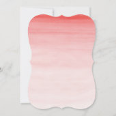 Invitation Baby shower de fille Eléphant Aquarelle (Dos)