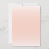 Invitation Baby shower de fille Eléphant Floral Cute (Dos)