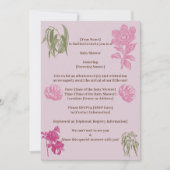 Invitation Baby shower de fille Eucalyptus Peony botanique (Devant)