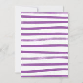 Invitation Baby shower de fille Mardi Gras (Dos)