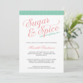 Invitation Baby shower de fille mûre (Debout devant)