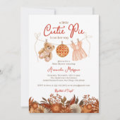 Invitation Baby shower de fille ours en peluche de la petite  (Devant)