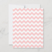 Invitation Baby shower de fille - Princesse de bébé rose avec (Dos)