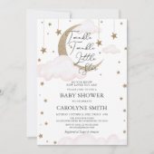 Invitation Baby shower de fille Twinkle Little Sta (Devant)