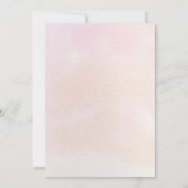 Invitation Baby shower de filles de l'ours doux (Dos)