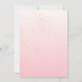 Invitation Baby shower de filles Fleurs sauvages de l'ours bé (Dos)