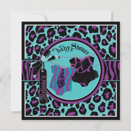 Invitation Baby shower de filles tutu Twin Boy (Devant)