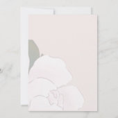 Invitation Baby shower de Flamant rose rose (Dos)