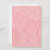 Invitation Baby shower de Flamant rose Tropical Monstera Rose (Dos)