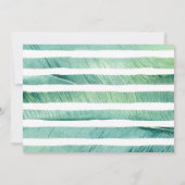 Invitation Baby shower de Flamants roses de Foliage Tropical (Dos)