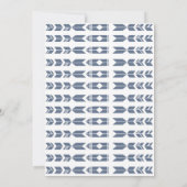 Invitation Baby shower de Flèche Tribale Twin Boys (Dos)