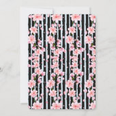 Invitation Baby shower de fleurs de cerisiers Sakura Spring (Dos)