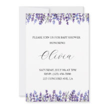 Invitation Baby shower de fleurs de couleur aquare