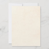 Invitation Baby shower de fleurs en terre cuite rouille (Dos)