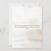 Invitation Baby shower de fleurs séchées de Boho (Dos)