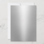 Invitation Baby shower de flocons d'hiver Gold Rose moderne (Dos)