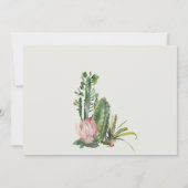 INVITATION BABY SHOWER DE FOLIAGE CACTI ROY FLORAL DESERT (Dos)