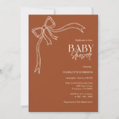 Invitation Baby shower de fond (Devant)