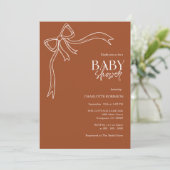 Invitation Baby shower de fond (Debout devant)