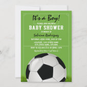Invitation Baby Shower de Foot | C'est un Garçon (Devant)