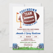 Invitation Baby shower de football (Devant)