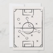 Invitation Baby shower de football (Dos)