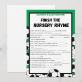 Invitation Baby shower de football, Football - Nom modifiable (Devant / Derrière)