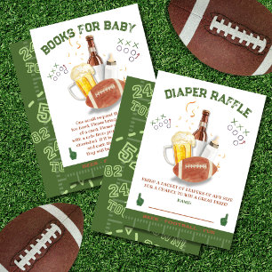 Invitation Baby shower de football Livres pour bébé