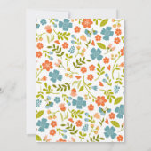 Invitation Baby shower de Fox mignonne (Dos)