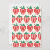 Invitation Baby shower de fraise Berry (Dos)