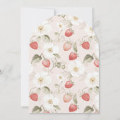 Invitation Baby shower de fraises (Dos)