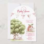 Invitation Baby shower de fraises (Devant)